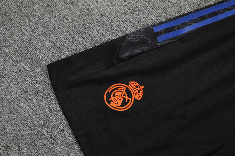 Conjunto Regata Real Madrid Training 2022/23 Adidas - Preto