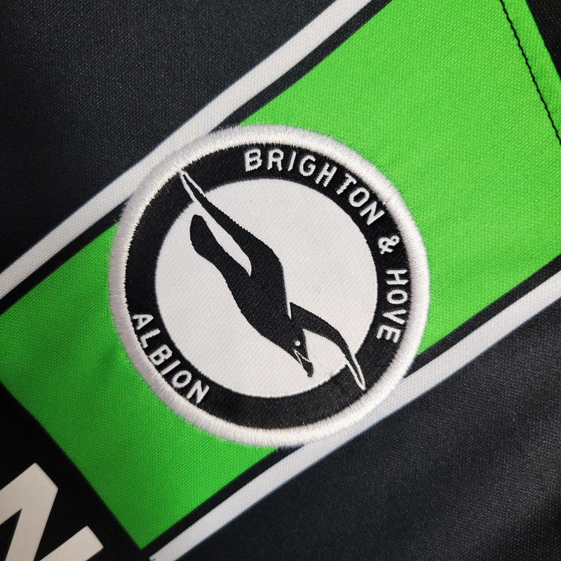 Camisa Brighton II Away 2023/24 Nike Torcedor Masculino Verde e Preto