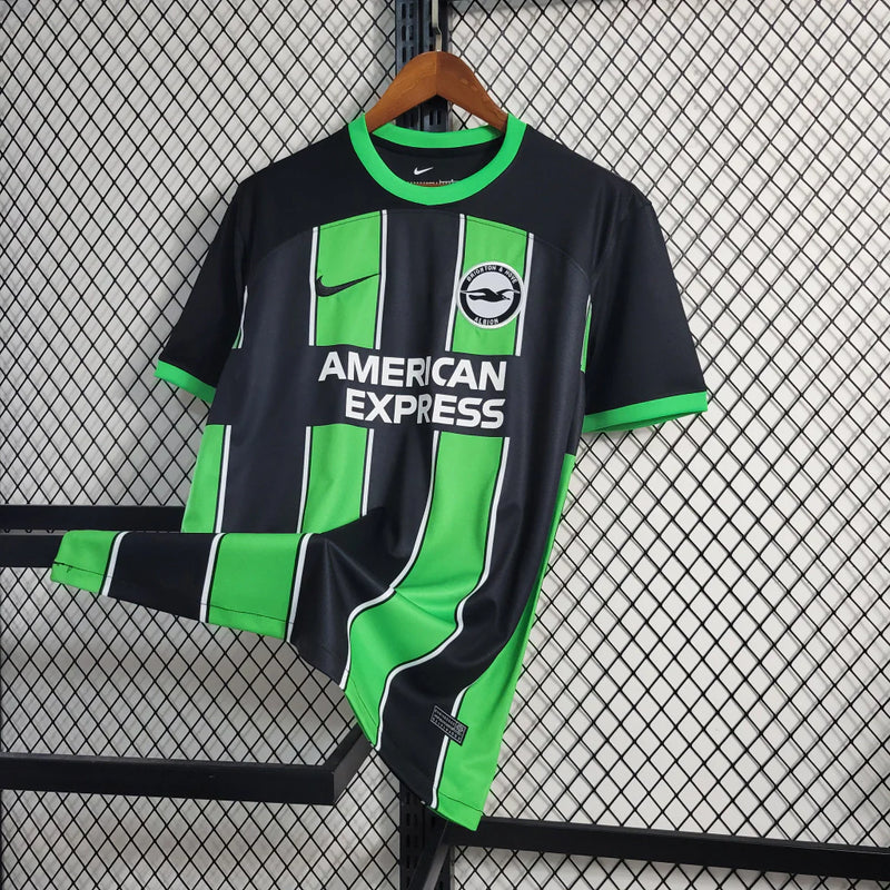 Camisa Brighton II Away 2023/24 Nike Torcedor Masculino Verde e Preto