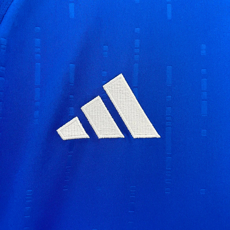 Camisa Seleção Itália I Home Adidas Torcedor 2024/25 Masculino Azul