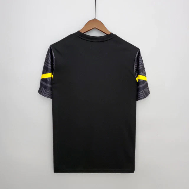 Camisa Borussia Dortmund Pré-Jogo Puma 22/23 Torcedor Masculino Preto