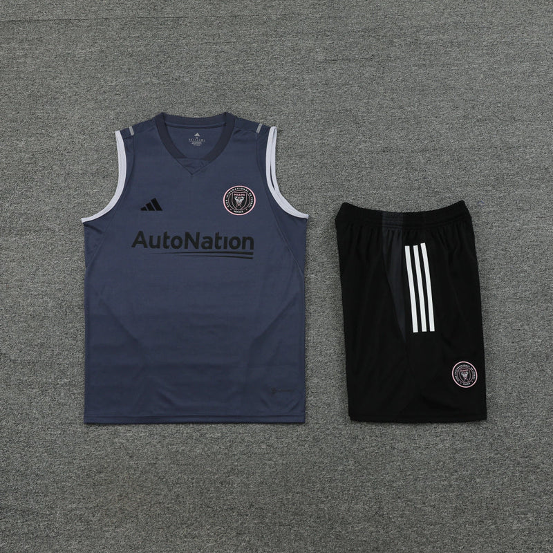 Conjunto Regata Inter Miami 23/24 Adidas - Cinza