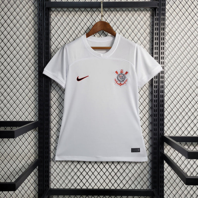 Camisa Corinthians I 2023/24 Torcedor Feminina - Branca Nike