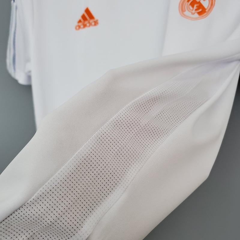 Camisa Real Madrid Treino 2021/22 Adidas Retrô - Branca