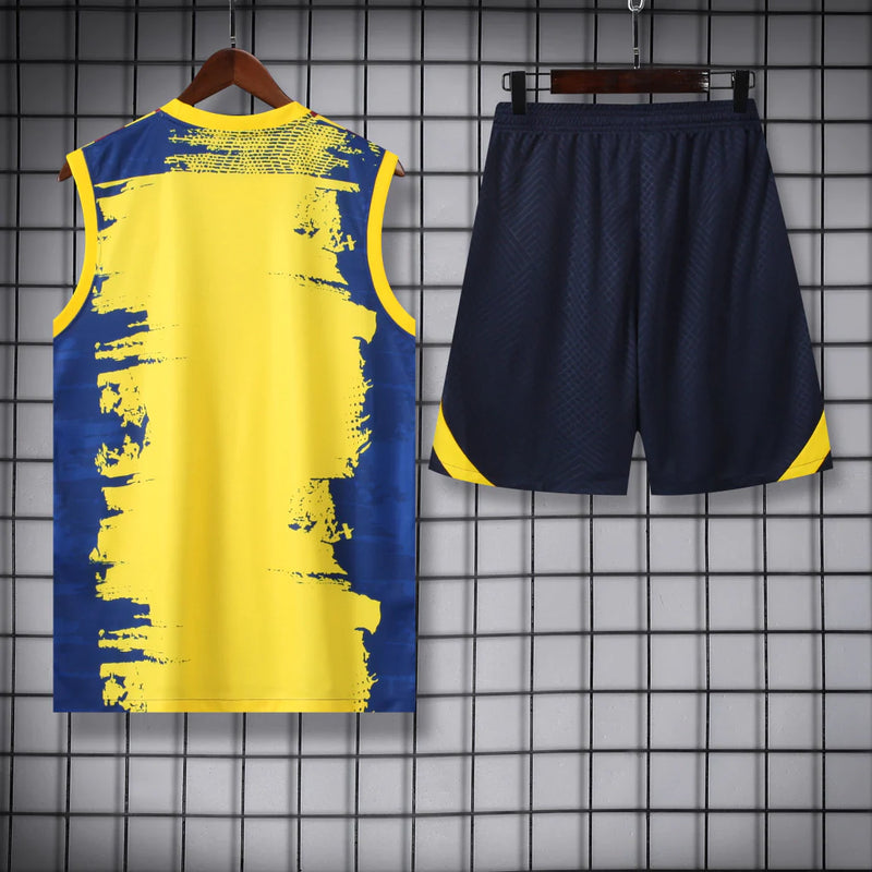 Conjunto Regata Barcelona 23/24 Nike - Amarelo