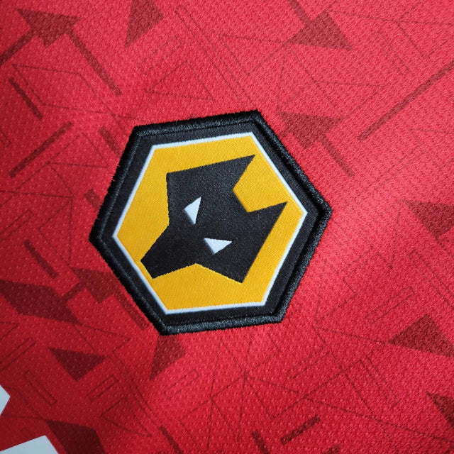 Camisa Wolverhampton II Away 2023/24 Castore Torcedor Masculino Vermelho