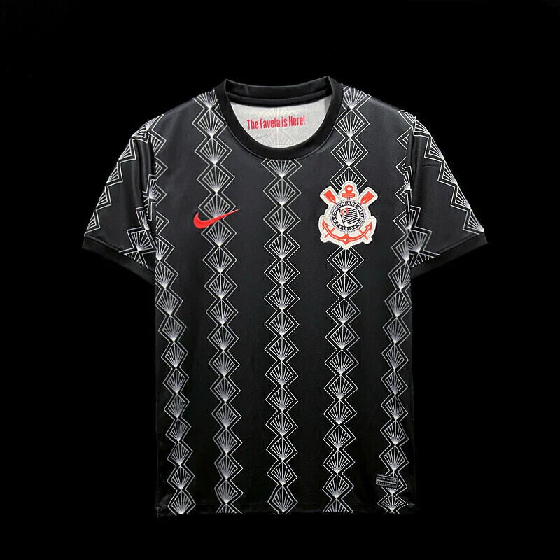 Camisa Nike Corinthians Treino 23/24 Torcedor Masculina - Preta