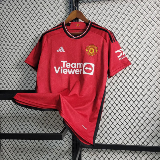 Camisa Manchester United Home 23/24 - Torcedor Adidas Masculina - Vermelho