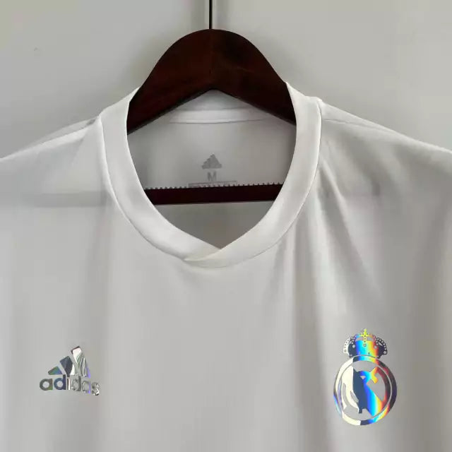 Camisa Real Madrid x Balmain Refletiva Torcedor Adidas 2023/24 - Branco