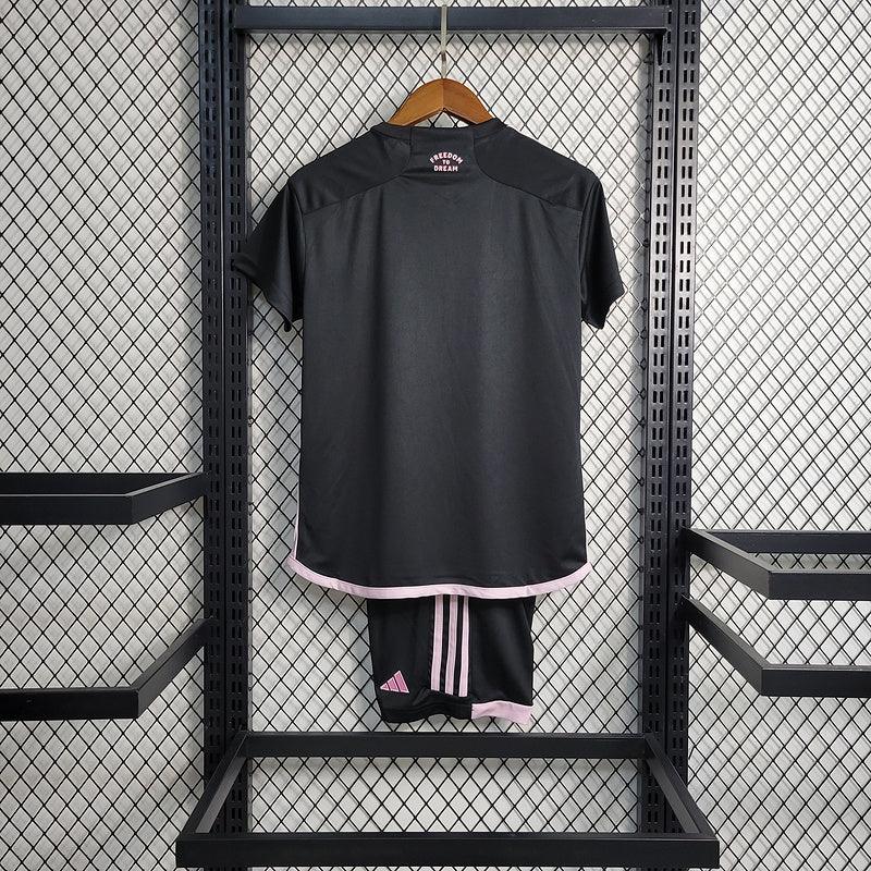 Kit Infantil Inter de Miami Away 23/24 - Adidas - Preto