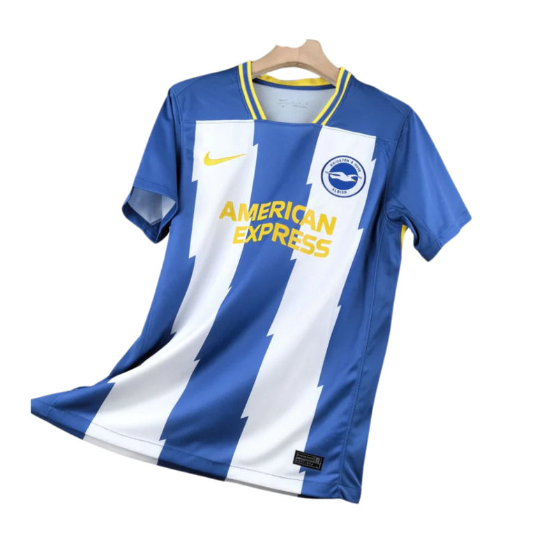 Camisa Brighton I Home 2024/25 Nike Torcedor Masculino Branco e Azul