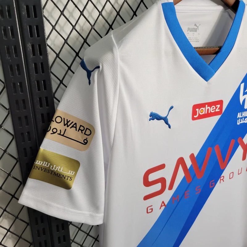 Camisa Al-Hilal Saudi II Away Puma Torcedor 2023/24 Masculina Branco