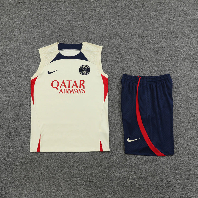 Conjunto Regata PSG 23/24 Nike - Creme