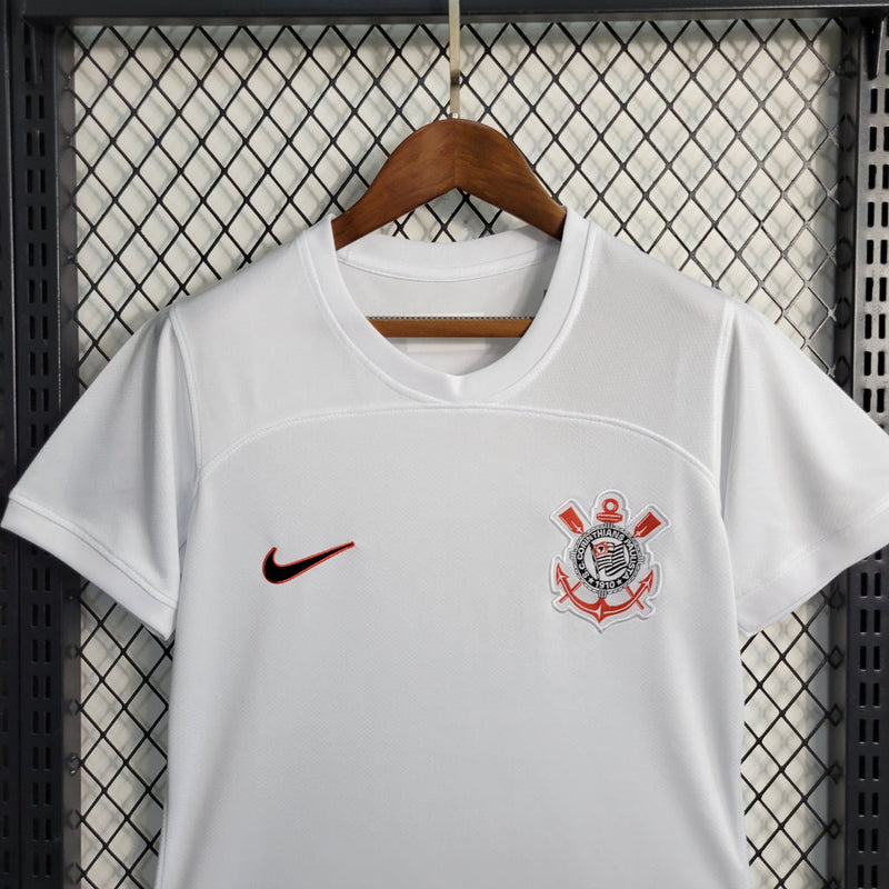 Camisa Corinthians I 2023/24 Torcedor Feminina - Branca Nike