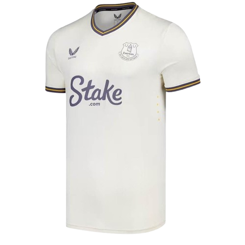 Camisa Everton III Third 2024/25 Castore Torcedor Masculino Branco