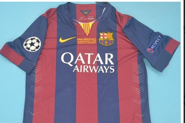 Camisa Retro Barcelona I Home Nike 2014/15 Masculino Azul e Grená 14/15