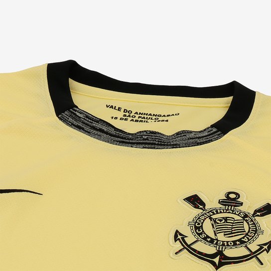 Camisa Corinthians III 2023/24 Torcedor Masculina - Preto e Dourado Nike