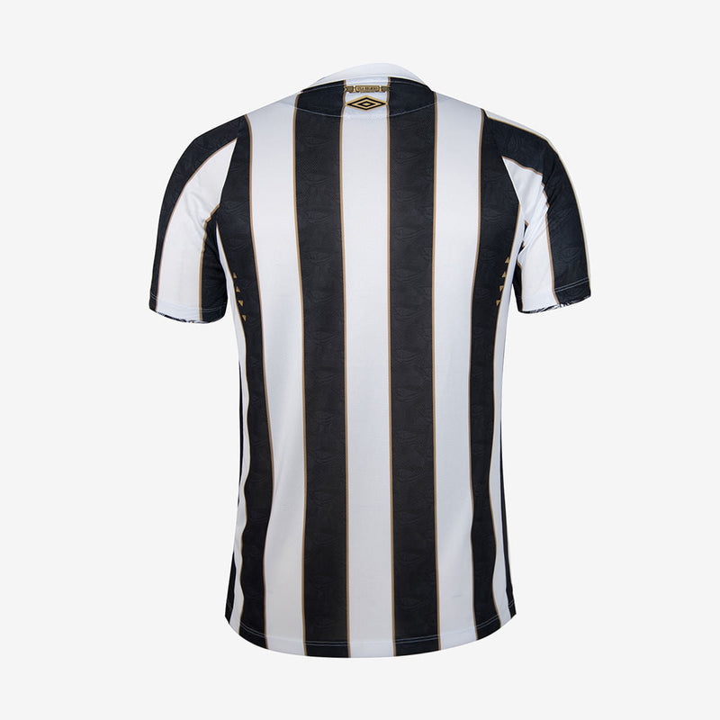 Camisa Santos II Umbro Torcedor 2024/25 Masculino Preto e Branco