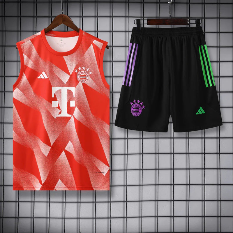 Conjunto Regata FC Bayern 23/24 Adidas - Vermelho