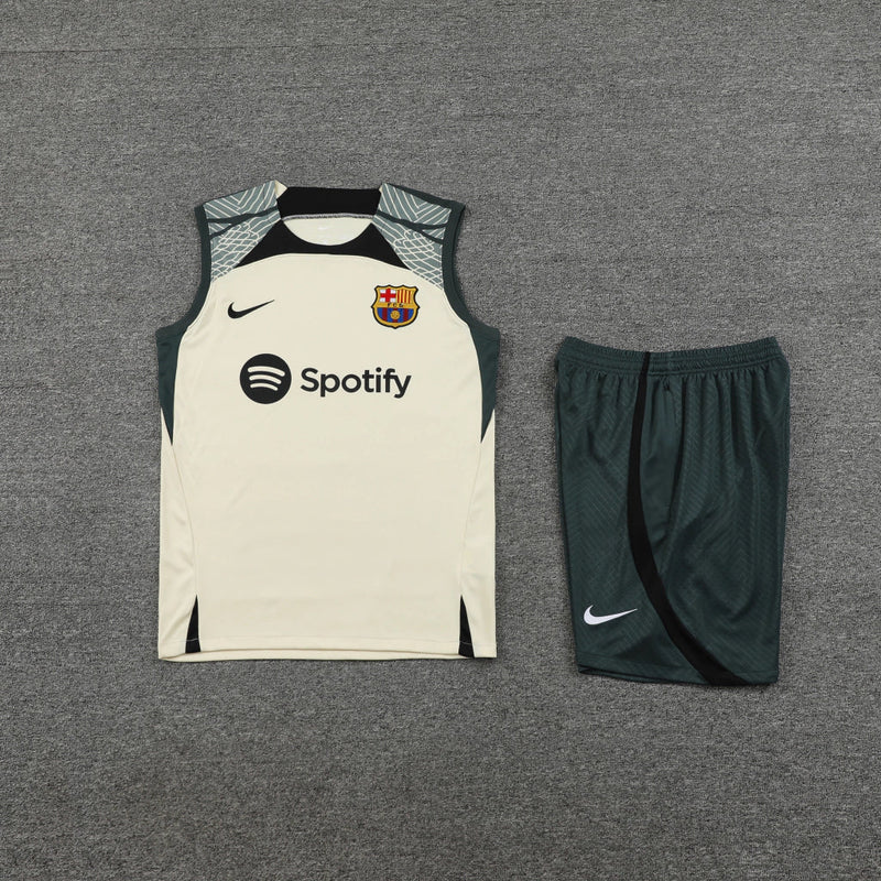 Conjunto Regata Barcelona Training 2023/24 Nike - Creme