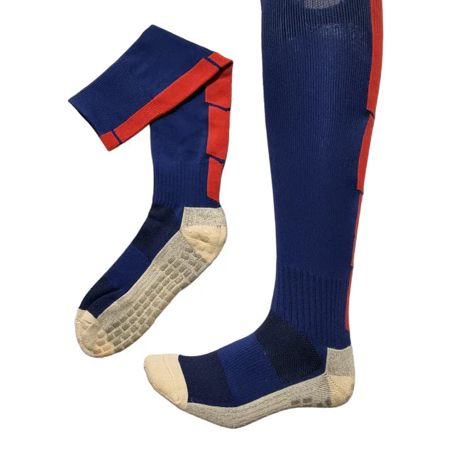 Meião Meia Esportiva BHS Pro Antiderrapante Antiaderente Profissional - azul - Futebol Basquete Academia -  Tam. Unico 35 ao 44