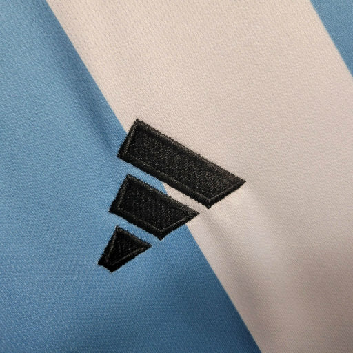 Camisa Seleção Argentina Manga Longa Adidas Torcedor 2023/24 Azul e Branco