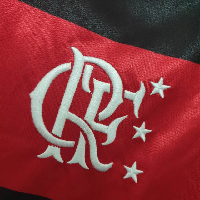 Camisa Retrô Flamengo I Home Adidas 1990/91 Masculino Vermelho e Preto