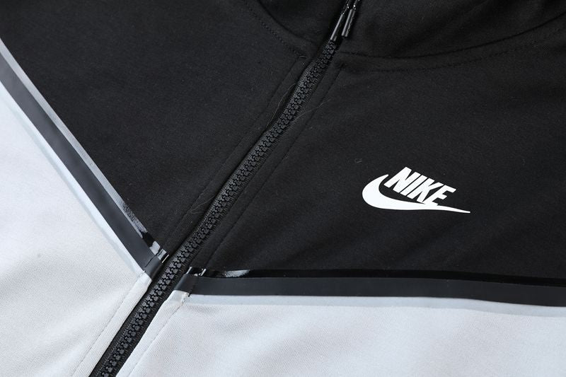 Conjunto Nike Tech Fleece Preto X Cinza Zíper Longo