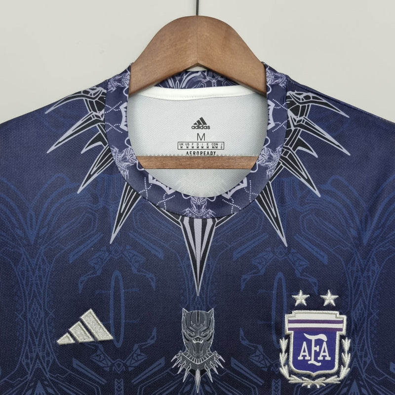 Camisa Argentina Edição Especial Pantera Negra Torcedor - Masculino - Preto