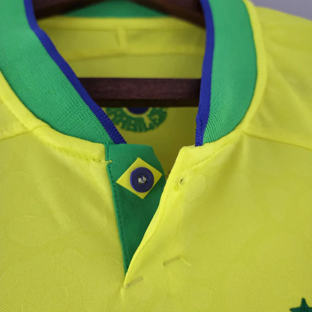 Camisa Seleção Brasileira I Home Nike Torcedor 2022/23 Masculino Amarelo