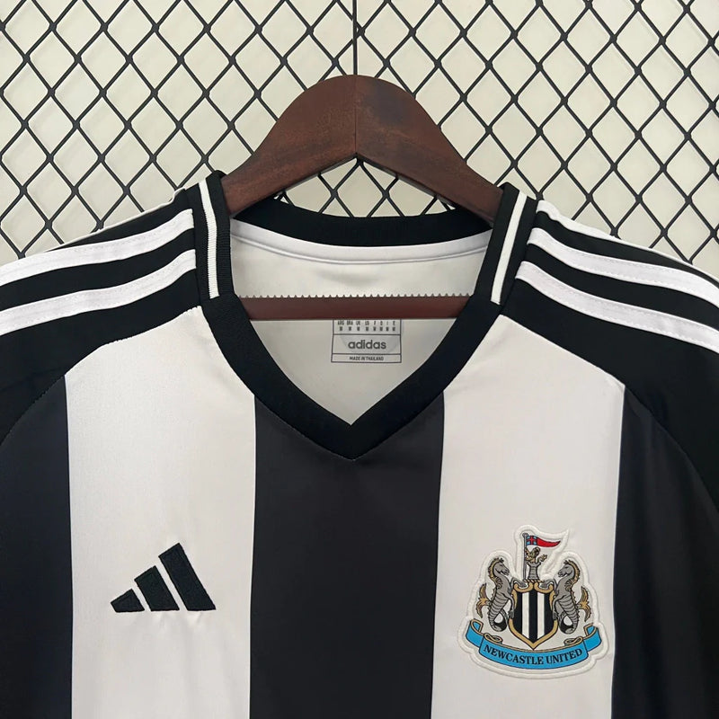 Camisa Newcastle I Home 2024/25 Adidas Torcedor Masculino Branco e Preto