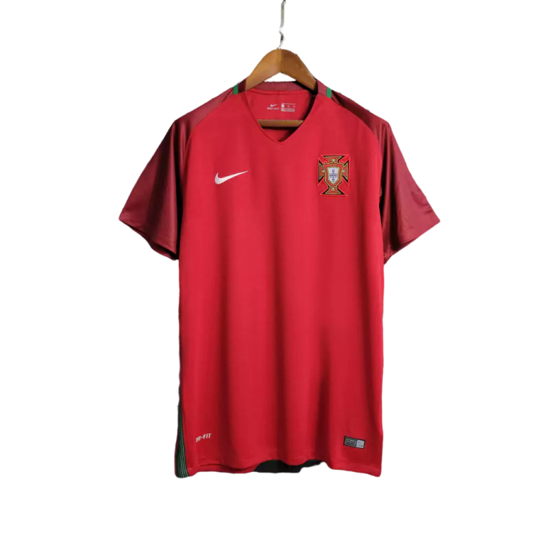 Camisa Retrô Portugal Home Nike 2016/17 Masculino Vermelho