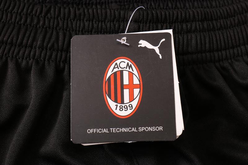 Conjunto de Treino Puma - AC Milan Zíper Longo - Preto