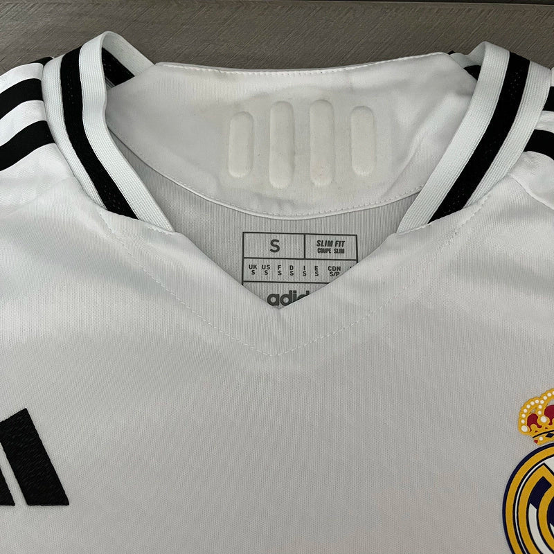 Camisa Real Madrid I Home 2024/25 Jogador Masculino Branco