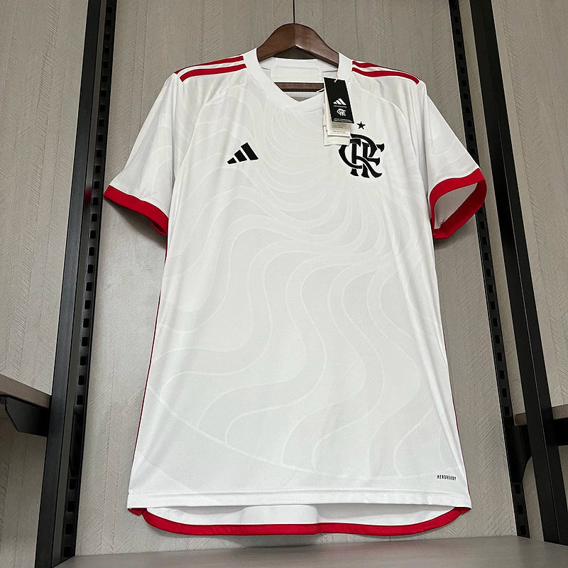 Camisa Flamengo II Away 2024/25 Adidas Torcedor Masculino Branco