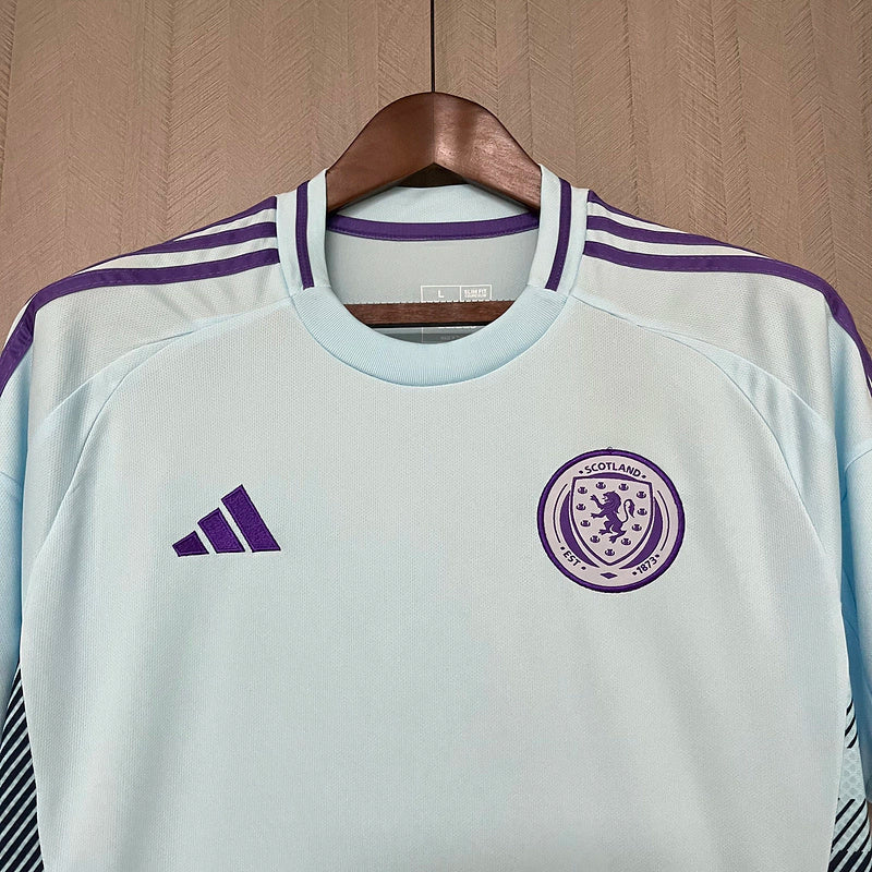 Camisa Escócia II Away Adidas Torcedor 2024/25 Masculino Azul Claro