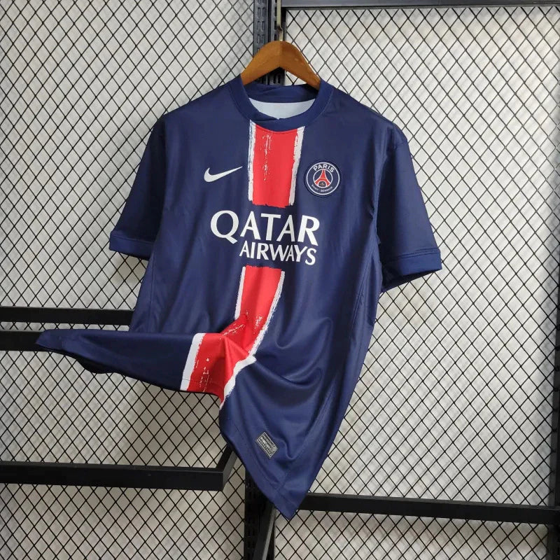 Camisa París Saint Germain I Home 2024/25 Torcedor Masculino Azul Marinho