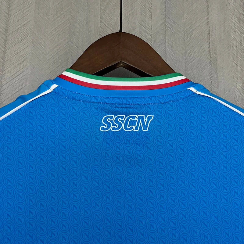 Camisa Napoli I Home 2023/24 Torcedor EA7 Masculino Azul