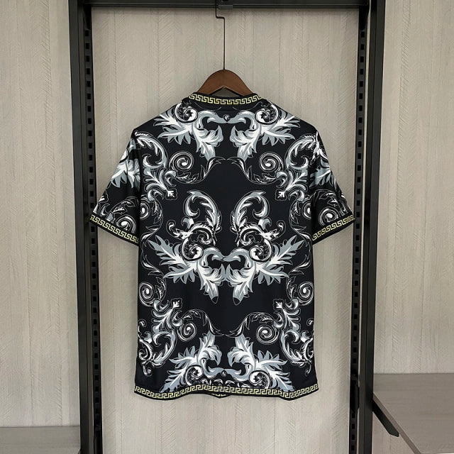 Camisa Seleção Itália x Versace Torcedor 2023/24 Masculino Preto