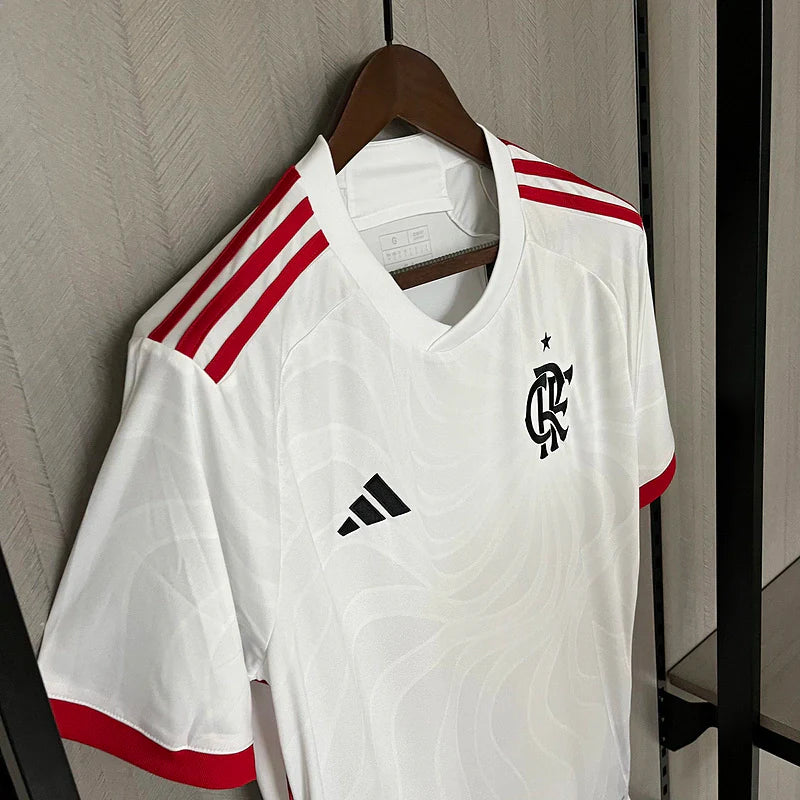 Camisa Flamengo II Away 2024/25 Adidas Torcedor Masculino Branco