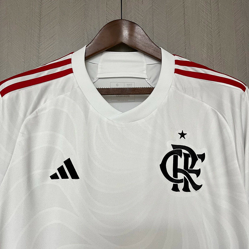 Camisa Flamengo II Away 2024/25 Adidas Torcedor Masculino Branco