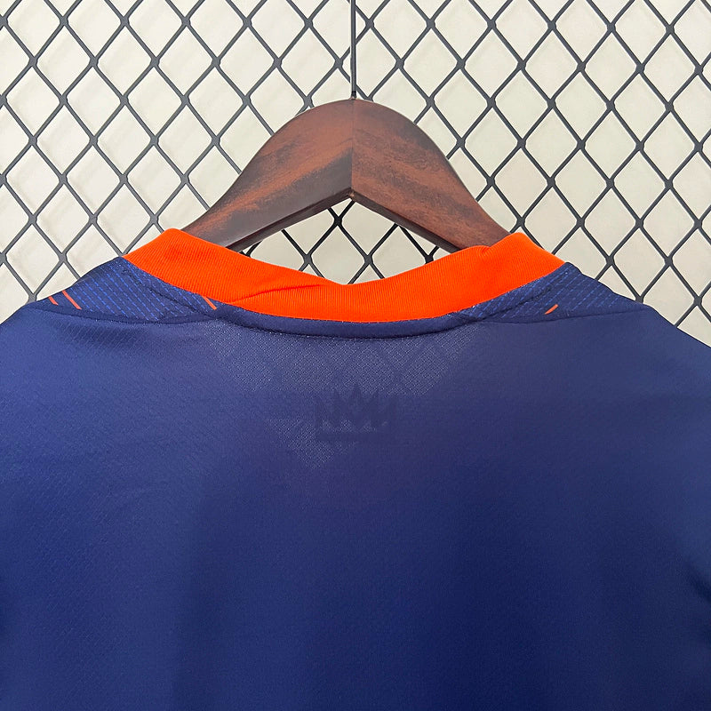 Camisa Holanda I Home Nike Torcedor 2024/25 Masculino Azul