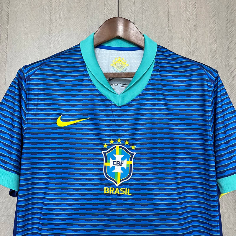 Camisa Brasil II Away Nike Torcedor 2024/25 Masculino Azul