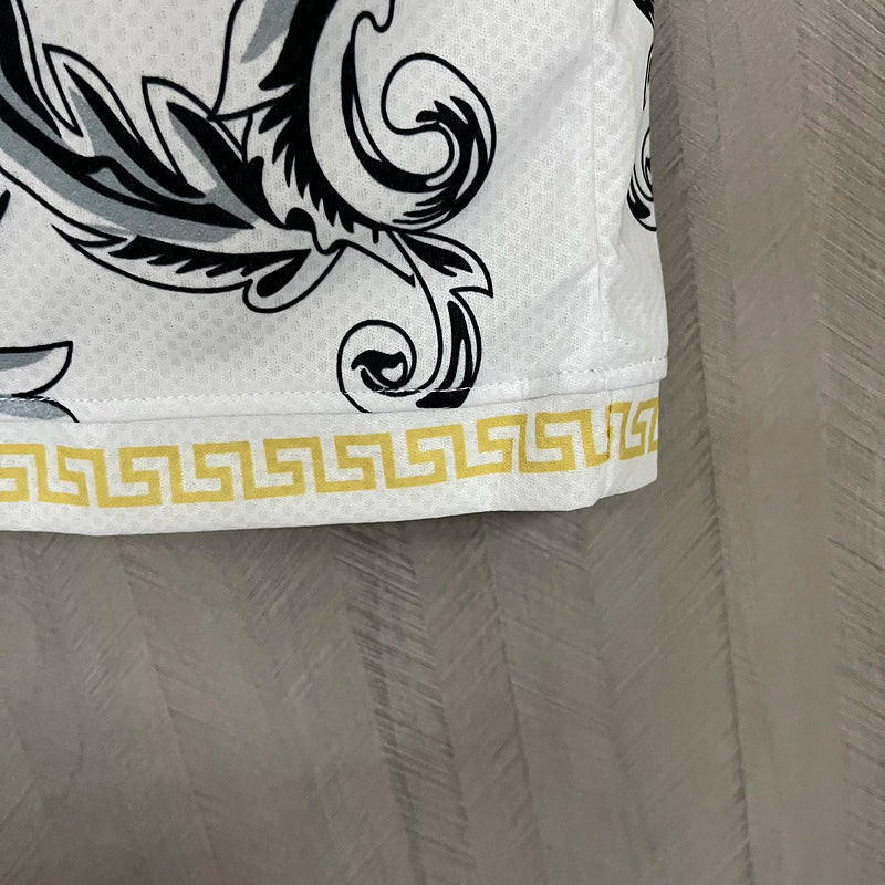 Camisa Seleção Itália x Versace Torcedor 2023/24 Masculino Branco