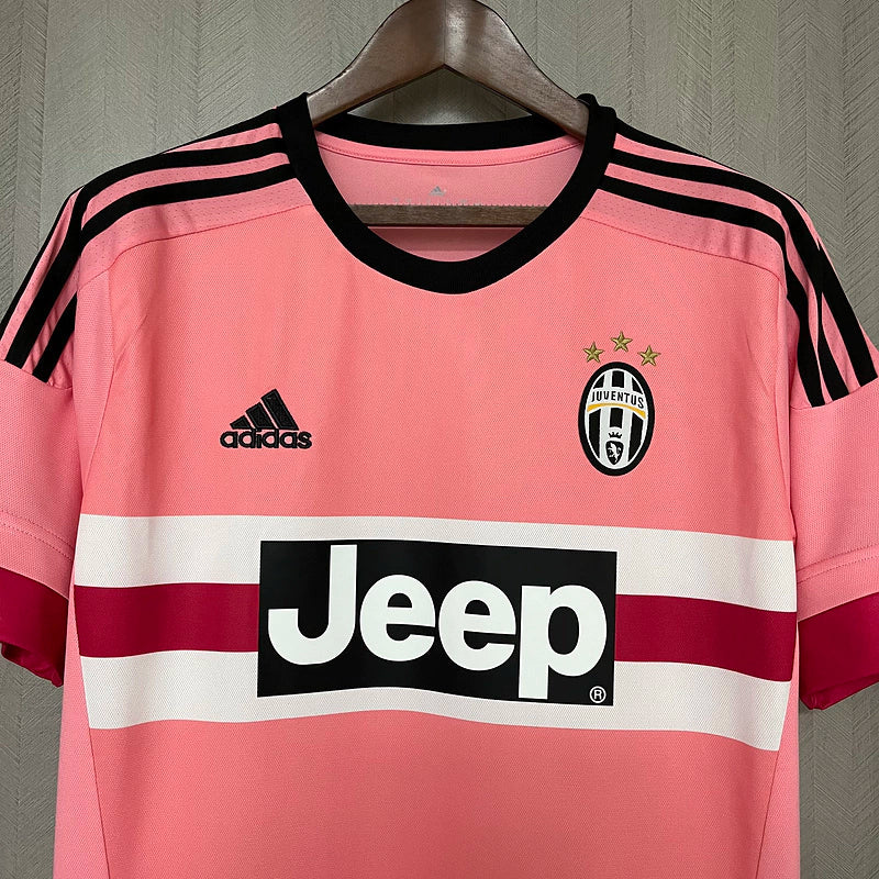 Camisa Retrô Juventus II Away 2015/16 Adidas Masculino Rosa