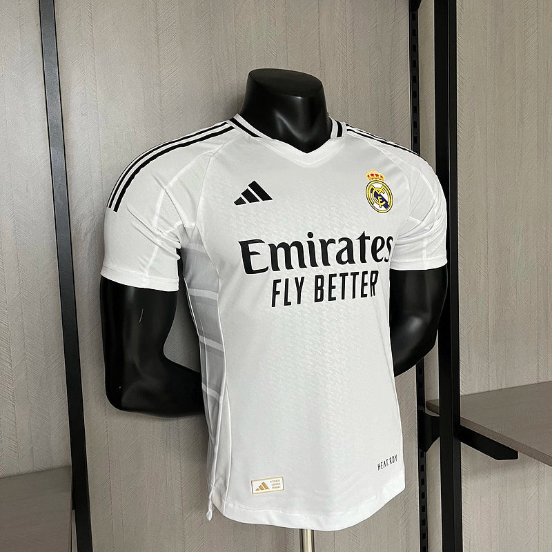 Camisa Real Madrid I Home 2024/25 Jogador Masculino Branco