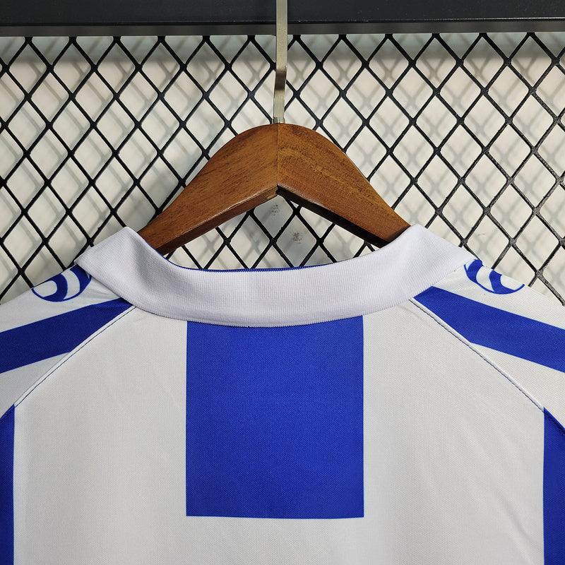 Camisa Retrô Espanyol I Home Massana 1984/89 Masculino Azul e Branco