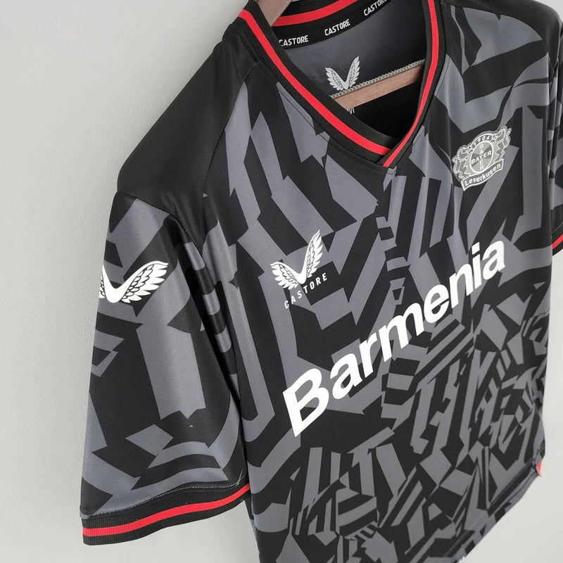 Camisa Bayer Leverkusen II Castore Torcedor 22/23 Preto