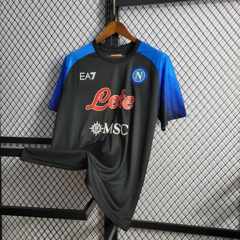 Camisa Napoli EA7 Treino Torcedor 22/23 Preto