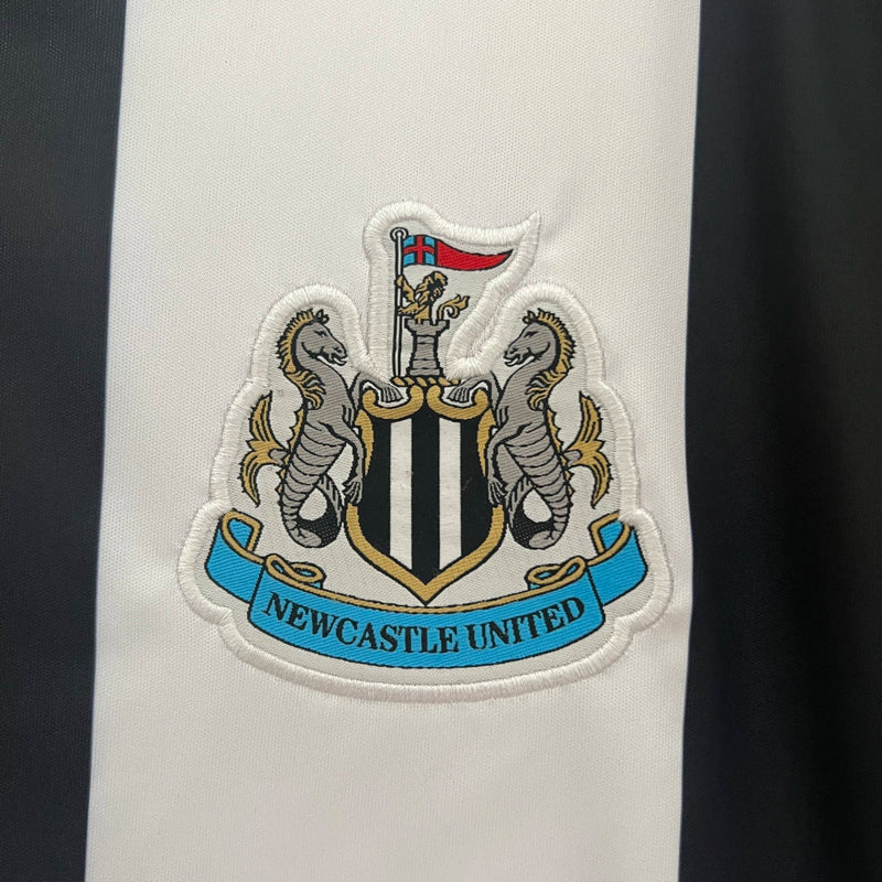 Camisa Newcastle I Home 2024/25 Adidas Torcedor Masculino Branco e Preto